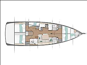 Sun Odyssey 490 - Layout