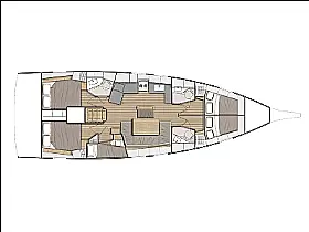 Oceanis 46.1 - Layout